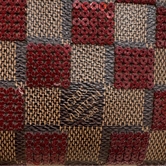 LOUIS VUITTON DAMIER EBENE PAILLETTES SEQUIN ZIPPY WALLET - Picture 5 of 7